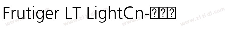 Frutiger LT LightCn字体转换